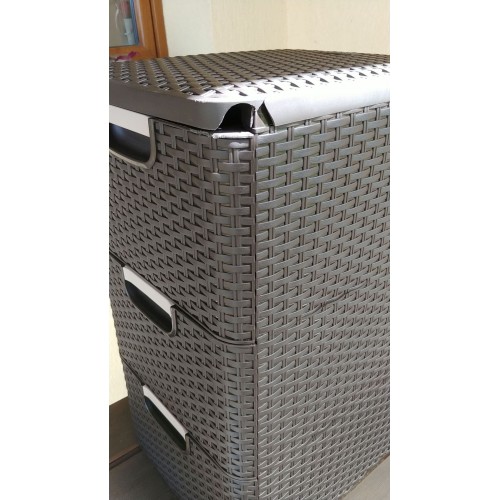 VÝPREDAJ CURVER STYLE Zásuvka 3x 14l 33x38x59,5cm hnedá 06604-210 POŠKODENÉ!!