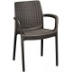 KETER BALI MONO Záhradná stolička, 55 x 60 x 83 cm, hnedá 17190206