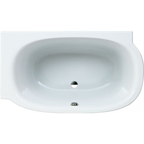 MIMO by LAUFEN Vaňa 140x80 , s konštrukciou , ľavý roh , biela Microban 2.2255.1.300.000.1