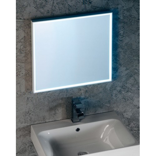 SAPHO FLOAT zrkadlo s LED osvetlením 50x70cm, biela 22557