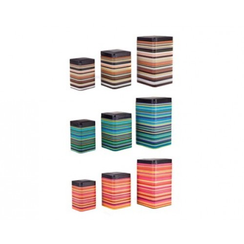 BANQUET 3D sada plechoviek STRIPES Square 24FHSET1 BANQUET 3D sada plechoviek STRIPES Square 24FHSET1