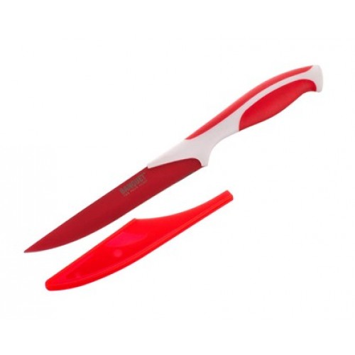 BANQUET Praktický nôž 5 '' + puzdro na čepeľ Symbio New, červená 25LI0081129R-A BANQUET Praktický nôž 5 '' + puzdro na čepeľ Symbio New, červená 25LI0081129R-A