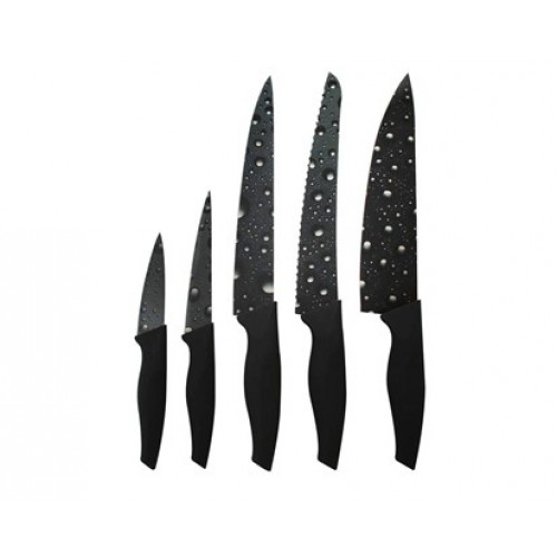 BANQUET 5 dielna sada nožov s nepriľnavým povrchom, Frizzante Nero 25LI008205 BANQUET 5 dielna sada nožov s nepriľnavým povrchom, Frizzante Nero 25LI008205