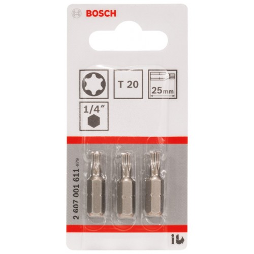 BOSCH Skrutkovací hrot Extra Hart T20, 25 mm 2607001612