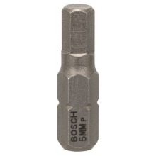 BOSCH Extra-Hart Skrutkovacie bit zvlášť tvrdý, HEX 5, 25 mm 2607001726