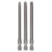 BOSCH 3-dielna sada skrutkovacích hrotov extra tvrdé PZ1; PZ2; PZ3; 89 mm 2607001761