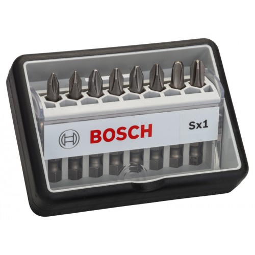 BOSCH 8dielna sada skrutkovacích bitov Robust Line, Sx Extra-Hart 2607002556