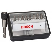 BOSCH (8 +1) dielna sada skrutkovacích bitov Robust Line, S Extra-Hart 2607002560