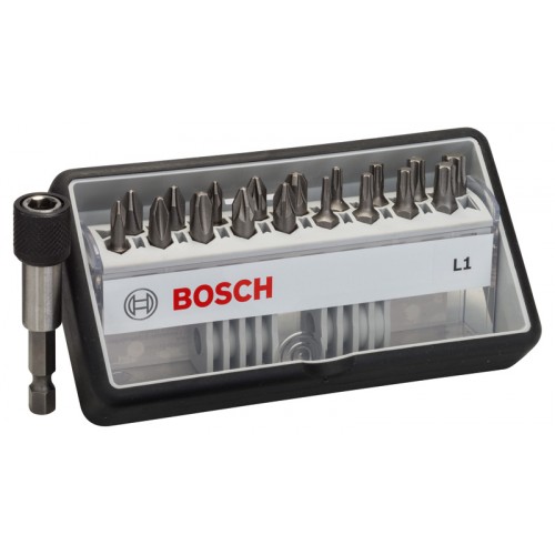 BOSCH (18 +1) dielna sada skrutkovacích bitov Robust Line, L Extra-Hart 2607002567