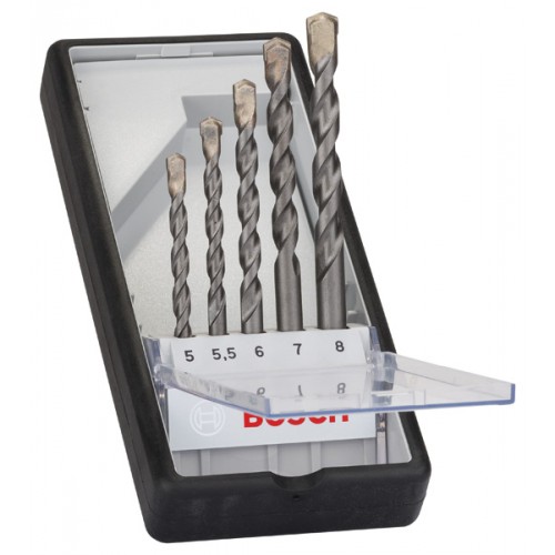 BOSCH 5-dielna sada vrtákov do betónu CYL-3 Robust Line, 5 – 8 mm 2607010526