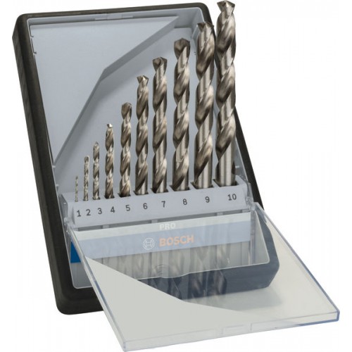 BOSCH 10-dielna súprava vrtákov do kovu HSS-G Robust Line, 135°, 1 – 10 mm 2607010535 BOSCH 10-dielna súprava vrtákov do kovu HSS-G Robust Line, 135°, 1 – 10 mm 2607010535