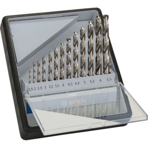 BOSCH 10-dielna súprava vrtákov do kovu HSS-G Robust Line, 135°, 1,5–6,5 mm 2607010538 BOSCH 10-dielna súprava vrtákov do kovu HSS-G Robust Line, 135°, 1,5–6,5 mm 2607010538