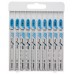 BOSCH 10-dielna sada pílových listov do priamočiarych píl Basic for Metal 2607010631