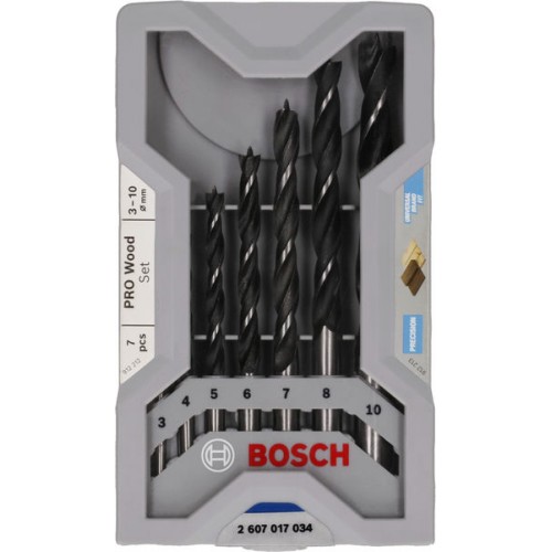 BOSCH X - PRO Sada vrtákov do dreva, 7dielna 3 - 10 mm, 2607017034 BOSCH X - PRO Sada vrtákov do dreva, 7dielna 3 - 10 mm, 2607017034