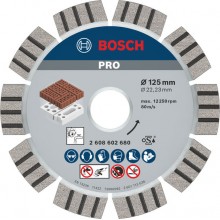 BOSCH Best for Abrasive Diamantový deliaci kotúč, 125 mm 2608602680