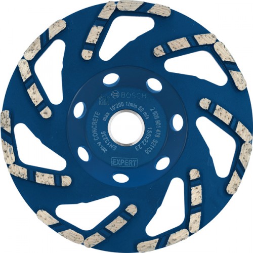 BOSCH Diamantová brúsna hlava EXPERT Concrete, 180 × 22,23 × 4,5 mm 2608901479