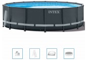 INTEX Ultra XTR Frame Pools Rámový bazén 610 x 122 cm s pieskovou filtráciou 26334GN