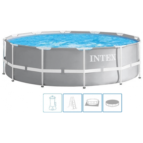 INTEX PRISM FRAME POOLS SET Bazén 457 x 107 cm s kartušovou filtráciou 26724GN