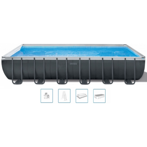 INTEX Ultra XTR Rectangular Frame Pool Sett Bazén 732 x 366 x 132 cm 26364GN