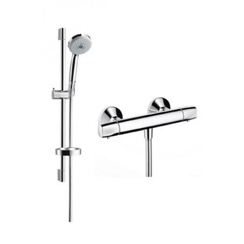 Hansgrohe CROMA 100 Sprchová kombinácie Multi / Ecostat E 0,65 m DN15, chróm 27056000HG