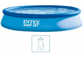 BAZÁR INTEX Easy Set Pool Bazén 457 x 84 cm s kartušovou filtráciou 28158 POŠKODENÝ OBAL!!