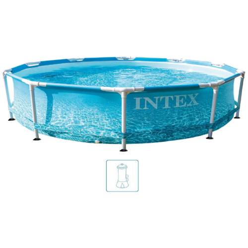 BAZÁR INTEX METAL FRAME POOLS Bazén 305 x 76 cm s kartušovou filtráciou 28208GN POŠKODENÝ