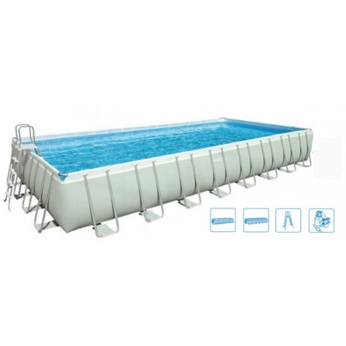 INTEX Bazén Frame Pool Ultra Quadra 975 x 488 x 132 cm, 28372GN