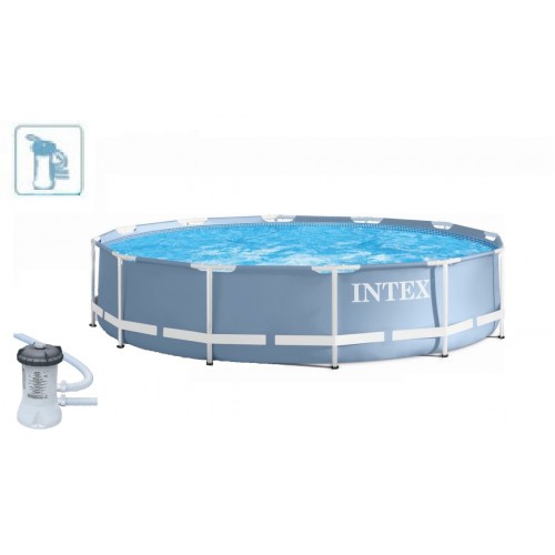 INTEX PRISM FRAME POOL SET Bazén 366 x 76 cm s kartušovou filtráciou, 28712GN