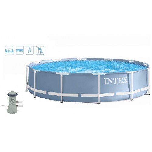 INTEX PRISM FRAME POOL SET Bazén 457 x 84 cm s kartušovou filtráciou, 28728GN