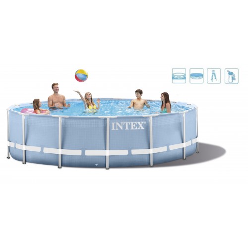 INTEX PRISM FRAME POOL SET Bazén 457 x 122 cm s kartušovou filtráciou, 28736NP