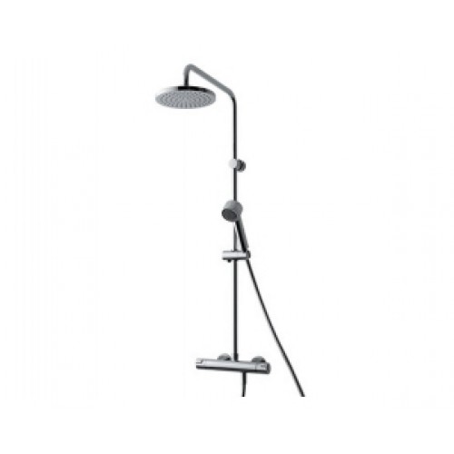 LAUFEN CITYPRO Sprchový stĺp, termostatická batéria, hlavová sprcha 3.3395.7.004.536.1