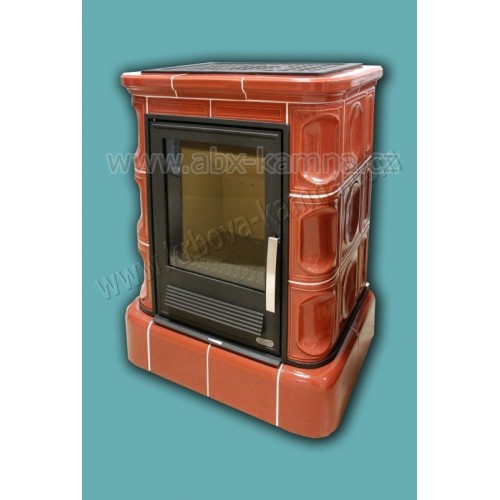 ABX Marina K kachľový sokel, kachľové pece na drevo s kombi vložkou (liatina / plech), pic