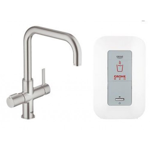 GROHE Red Duo armatúra a kombinovaný boiler (4l), supersteel 30145DC0