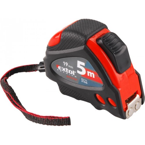 EXTOL PREMIUM meter zvinovací s autostopom, 5m, šírka pásky 19mm 3166 EXTOL PREMIUM meter zvinovací s autostopom, 5m, šírka pásky 19mm 3166