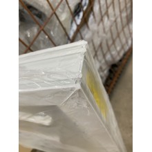 BAZÁR ACO pivničné celoplastové okno s IZO sklom 80 x 40 cm biela POŠKODENÉ!!