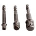 EXTOL CRAFT Sada redukcii, adapterov 1/4" BIT na štyrhran vonkajší 1/4"-3/8"-1/2", 32600