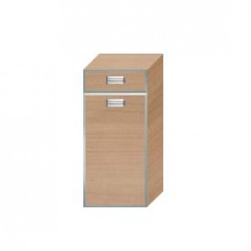 INTEDOOR FLORIDA nízka kúpeľňová skrinka ľavá, zapustená úchytka s rámom FSN351ZL01B