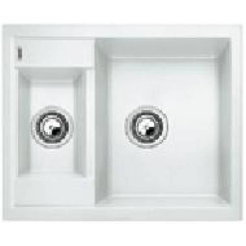BLANCO METRA 6 drez biela sifón komplet 516173