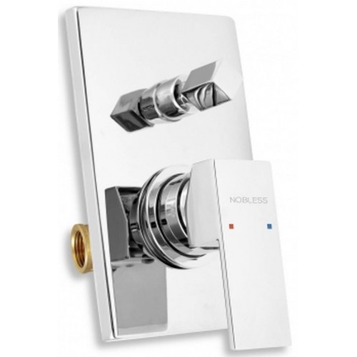 NOVASERVIS NOBLESS EDGE Sprchová/vaňová podomietková batéria, chróm 36050R,0