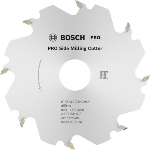 BOSCH Frézovací kotúč PRO, 105 x 22 x 4 mm, 8 zubov 3608641013