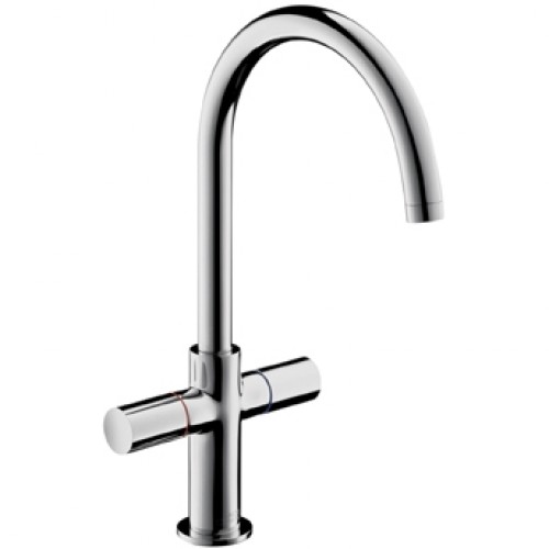 Hansgrohe AXOR UNO2 Umývadlová arm. s 2 kohúty a vysokým otoč. výtokom, chróm 38047000