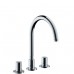 Hansgrohe AXOR UNO2 Trojotvorová umývadlová armatúra DN15, chróm 38053000