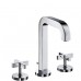Hansgrohe Axor Citterio Tříot. umýv. arm. s kríž. kohúty a krát. výtokom, chróm 39133000