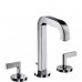 Hansgrohe Axor Citterio Tříot. umýv. arm. s ovl páčkami a krát. výtokom, chróm 39135000