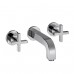 Hansgrohe Axor Citterio Tříot. umýv. arm. s kríž. kohúty a dlh. výtokom, chróm 39143000