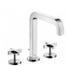 Hansgrohe Axor Citterio Tříot. umýv. arm. s kríž. kohúty a dlh. výtokom, chróm 39153000