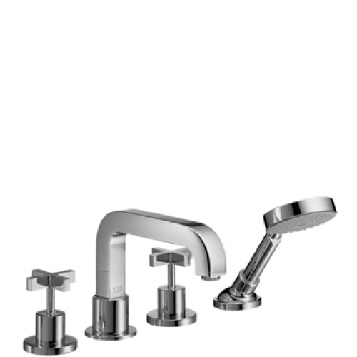 Hansgrohe Axor Citterio Čtyřotv. arm. na okraj vane s kríž. kohúty, chróm 39445000