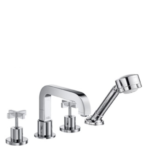 Hansgrohe Axor Citterio Čtyřotv. arm. na vaňový sokel s kríž. kohúty, chróm 39453000