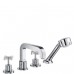 Hansgrohe Axor Citterio Čtyřotv. arm. na vaňový sokel s kríž. kohúty, chróm 39453000