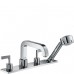 Hansgrohe Axor Citterio Čtyřotv. arm. na vaňový sokel s ovl páčkami, chróm 39456000